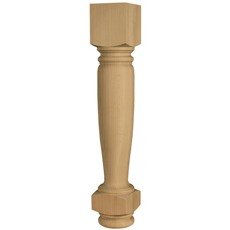 29 X 5 Traditional Dining Table Leg In Soft Maple